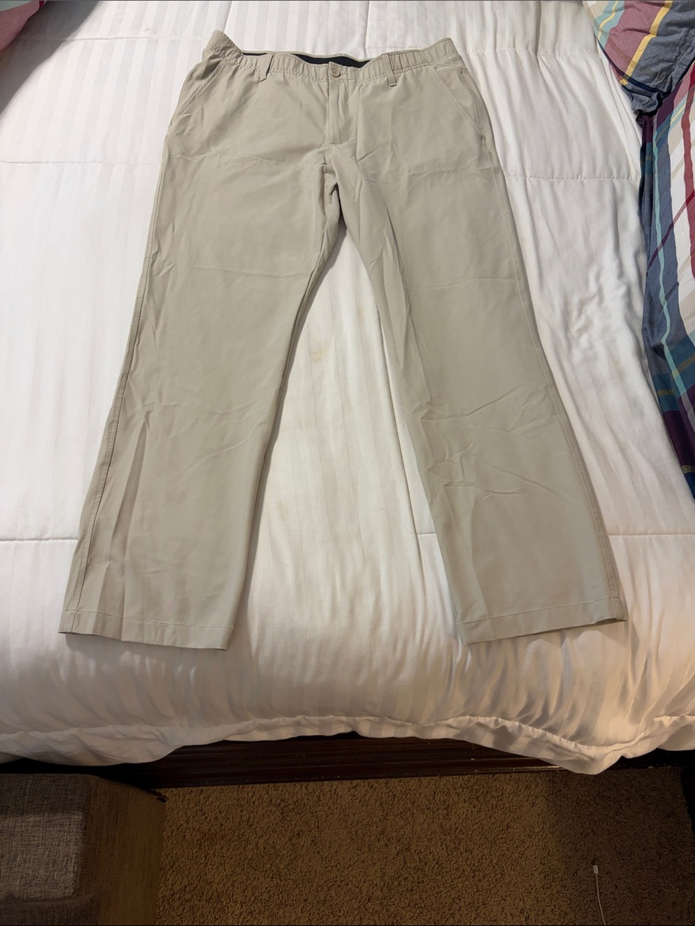 Under Armour Men's Light Khaki Performance Chinos
